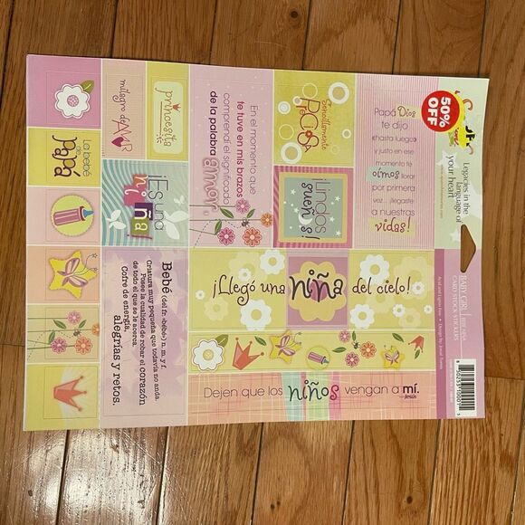 💕Scrapbooking Crafting Cardstock Stickers Spanish Wedding Birthday Baby - Picture 4 of 7